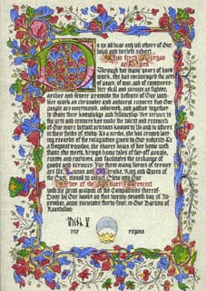 a service award scroll